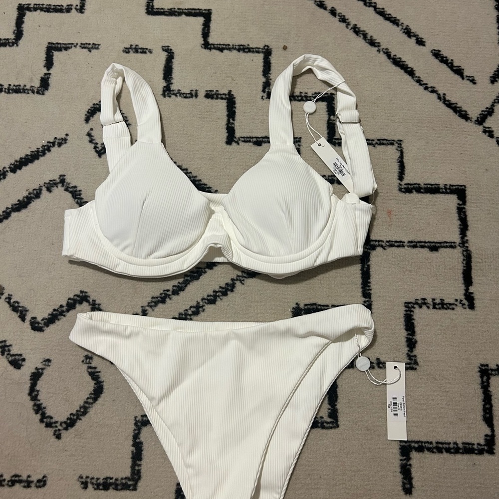 Citrine Swim white bikini